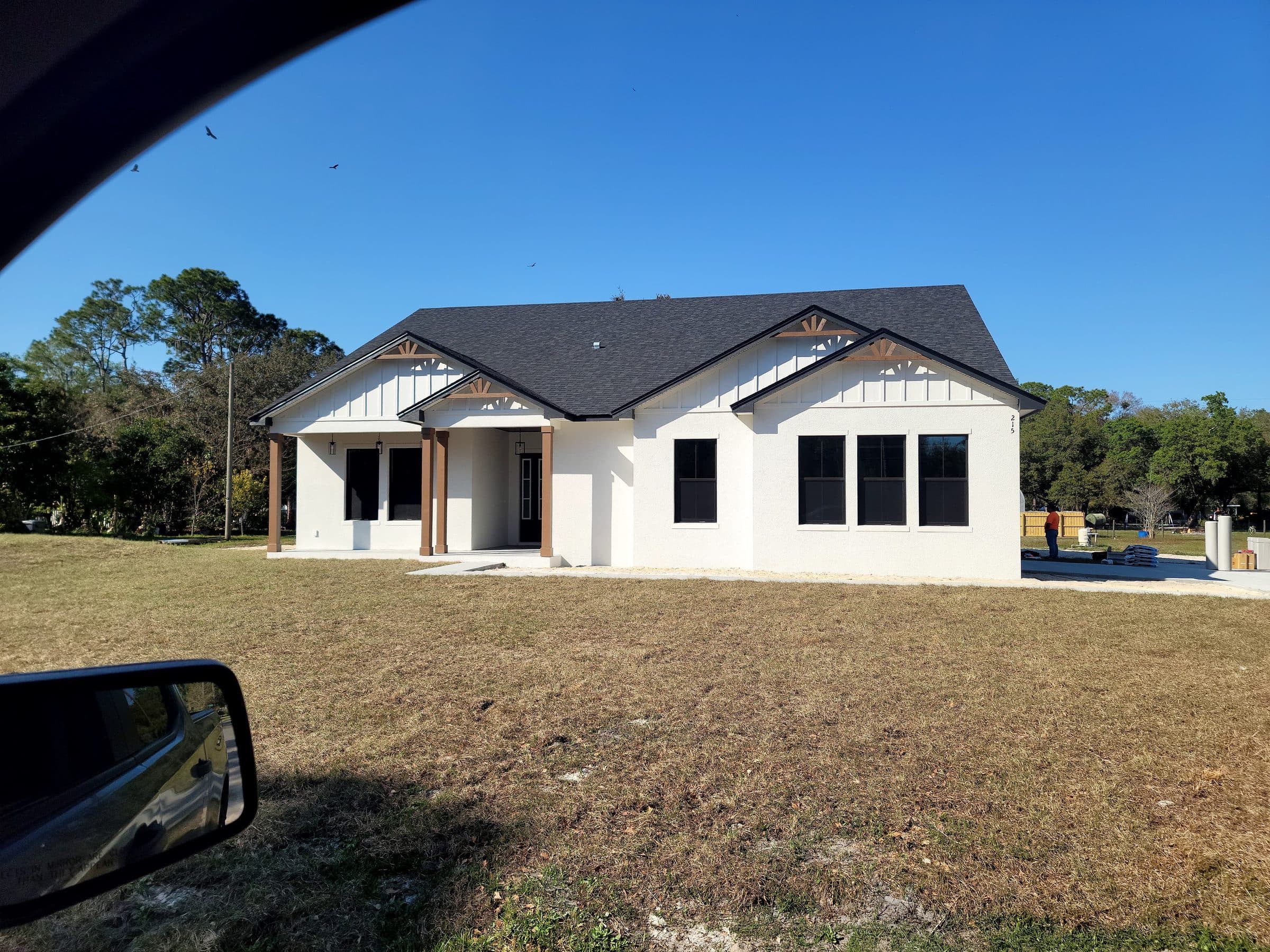 New construction home in Central Florida ready for water system installation