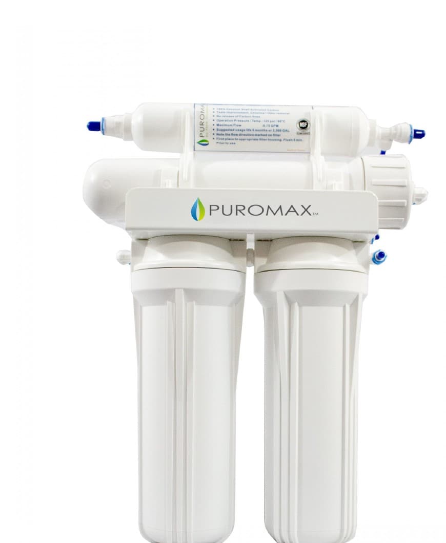 PuROMax Champ Series reverse osmosis system with dual filter housings